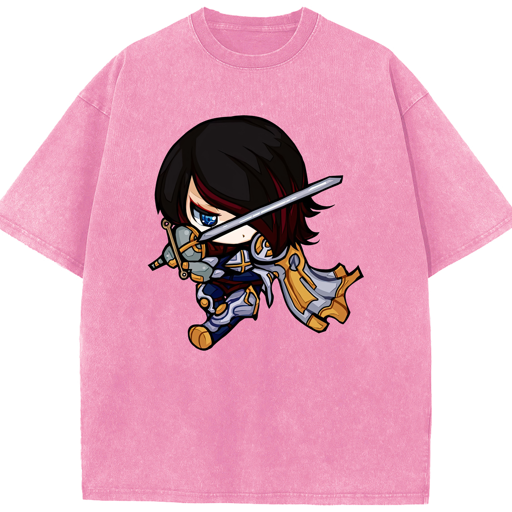 リーグ・オブ・レジェンド League of Legends LOL 綿100% ヴィンテージ風 半袖Tシャツ（フロントプリント）